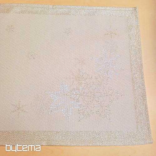 Božićni stolnjaci i šalovi SILVER CHRISTMAS Silver NATURAL