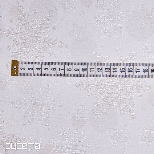 Dekorativna žakard tkanina FLAKES II. prirodno srebro