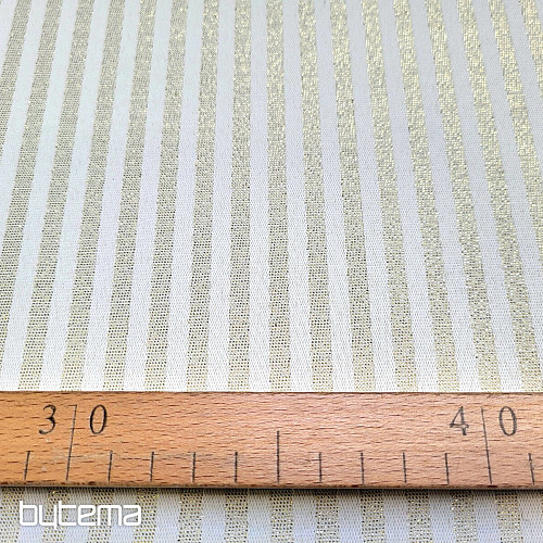 Dekorativna žakard tkanina STRIPES zlatna