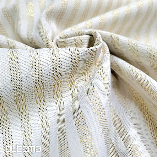 Dekorativna žakard tkanina STRIPES zlatna