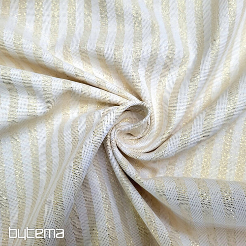 Dekorativna žakard tkanina STRIPES zlatna
