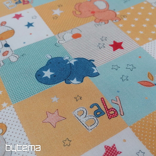 Pamučna tkanina BABY ZOO višebojna