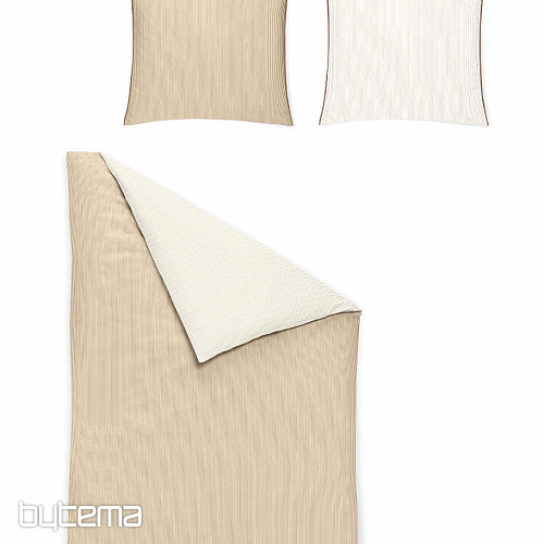 Luksuzna satenska posteljina LINEA 8021-80 krem
