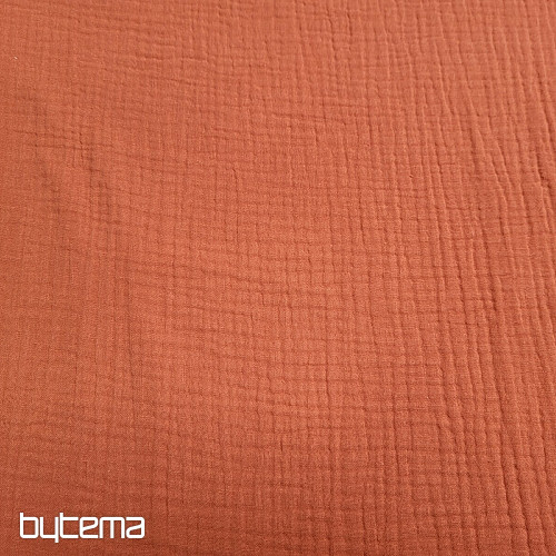 GAZE marsala pamučna tkanina