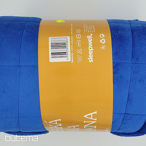 deka od mikrofibre EXTRA SOFT SHEEP stitch plava