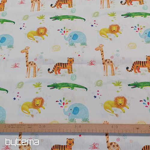 Pamučna tkanina JUNGLE DOODLE