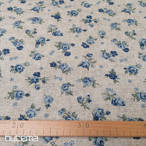 Dekorativna tkanina ROSE plava