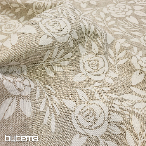 Dekorativna tkanina ROSE krem