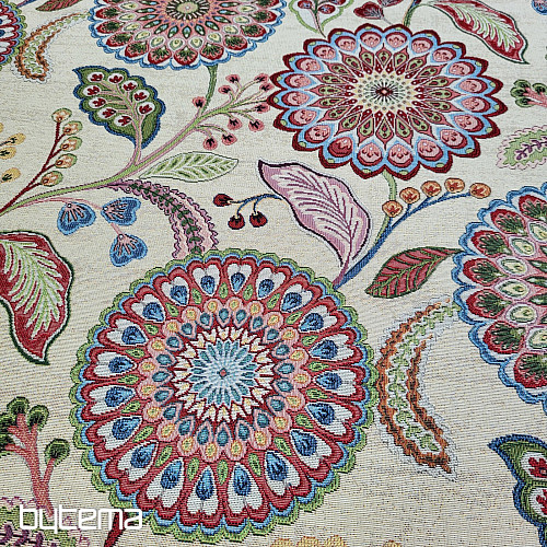 Tkanina za goblene ARCADIA MANDALA FLOWERS