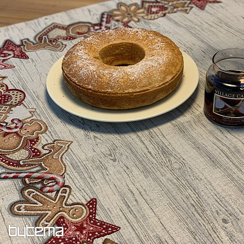 Tapiserijski stolnjak i šal BOŽIĆNI MEDENJAK