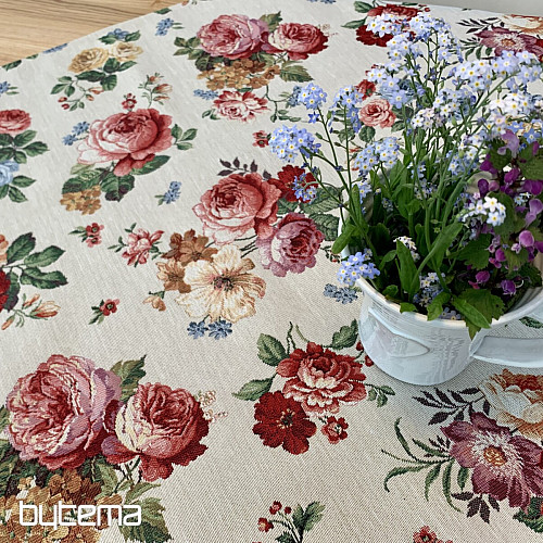 Tapiserijski stolnjak ROMANTIČNA RUŽA