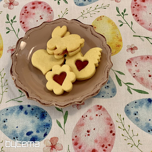 Uskrsni stolnjak KRASLICE pastel