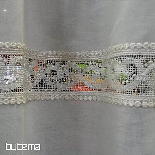 Zavjesa na ušice 1406 bijela