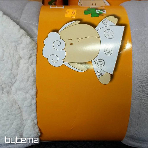 deka od mikrovlakana EXTRA SOFT SHEEP šav sivo svijetlo