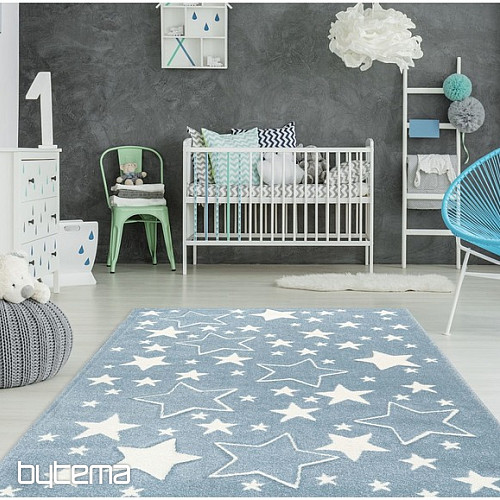 Dječji tepih AMIGO 329 STARS - PLAVI