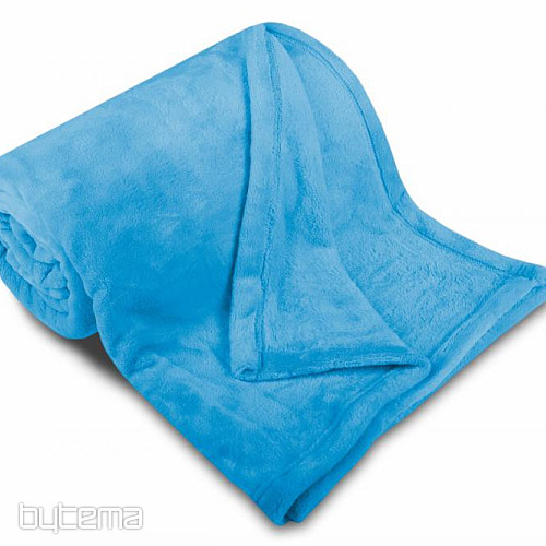 Deka SLEEP WELL mikroflannel kratke dlake - svijetloplava