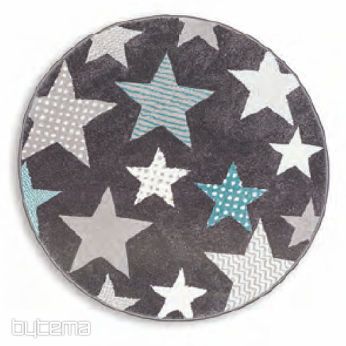 Dječji okrugli tepih PASTEL Stars