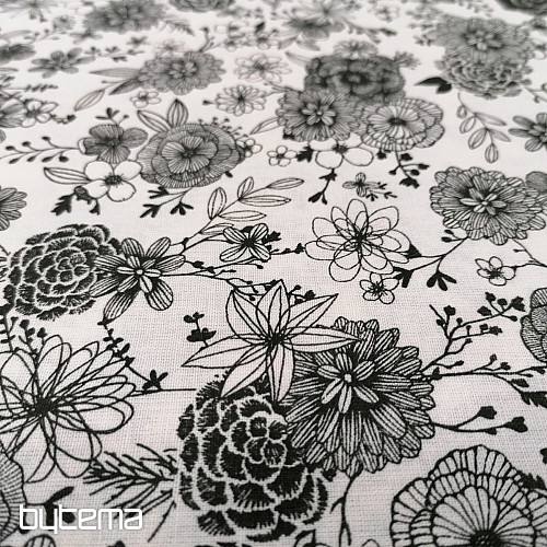 Pamučna tkanina FLOWERS FLORAL 1