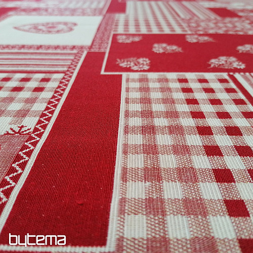 Dekorativna tkanina SRCE cvijet II jacquard kombinacija
