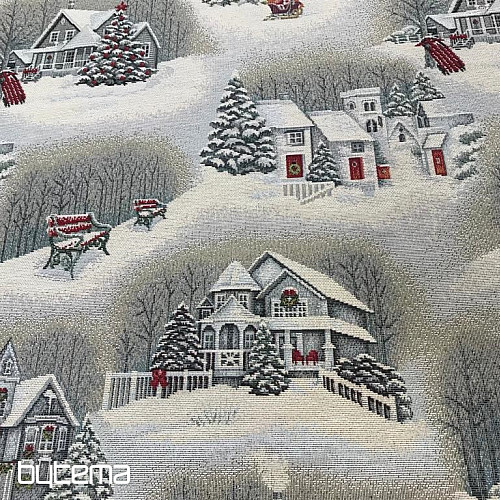 Tkanina za goblen BOŽIĆNI PEJZAŽ