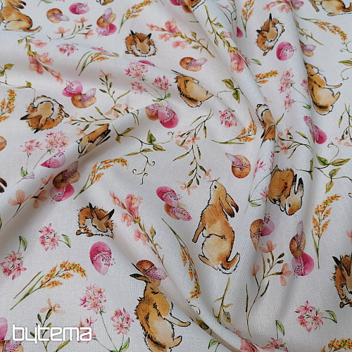 Pamučna tkanina PINK BUNNY