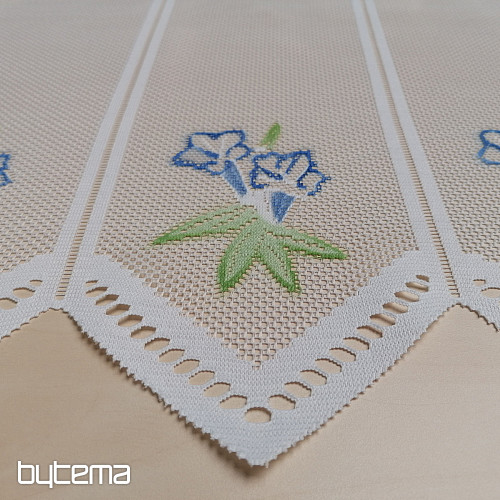 Jacquard zavjesa DD 875 Plavi cvjetovi