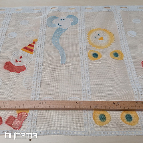 Dječja zavjesa za vitraj - jacquard CIRKUS II