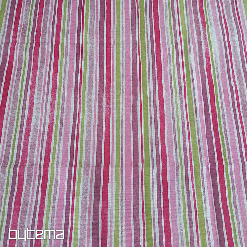 Ukrasna zavjesa Stripes pink 130x248 cm