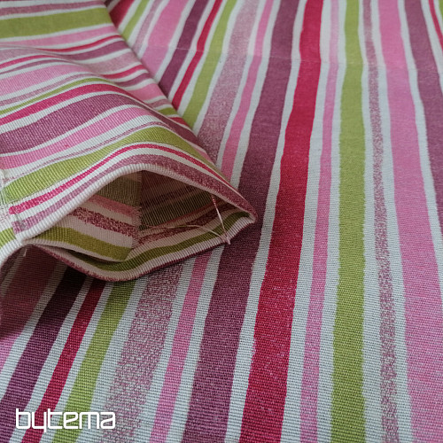 Ukrasna zavjesa Stripes pink 130x248 cm