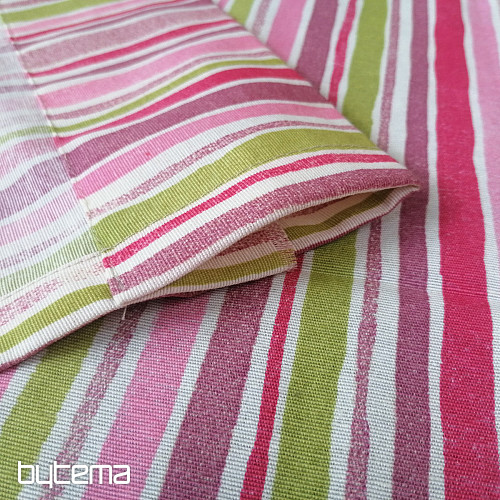 Ukrasna zavjesa Stripes pink 130x248 cm
