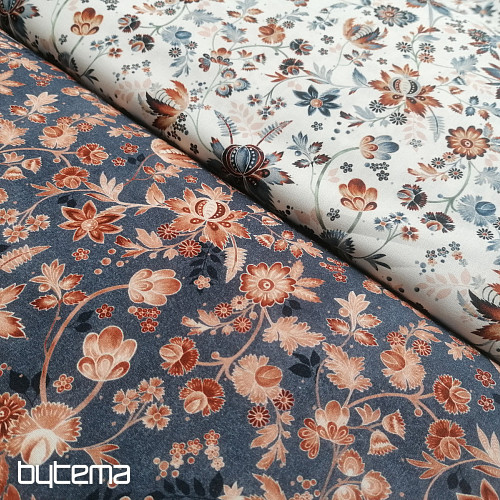 VARANASI KALAMKARI plava pamučna tkanina