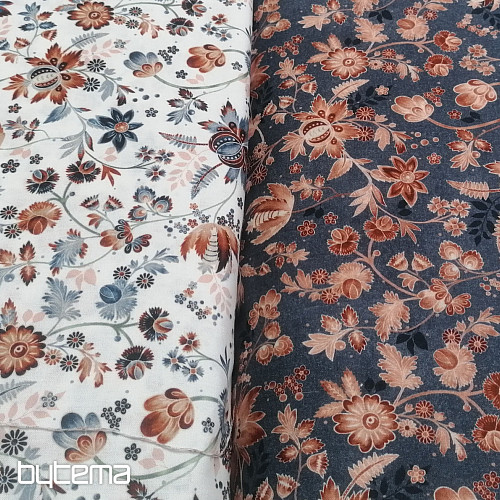 VARANASI KALAMKARI plava pamučna tkanina