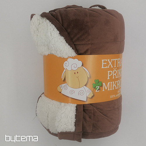 Deka od mikrovlakana EXTRA SOFT SHEEP šav SMEĐA