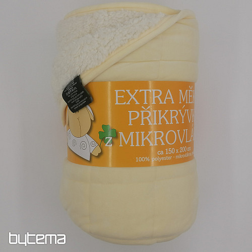 Deka od mikrofibre EXTRA SOFT SHEEP krem šav