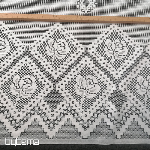 Jacquard zavjesa 86759/300 bijela