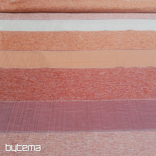 Dekorativna tkanina STRIPES narančasto-crvena