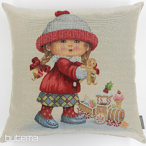Naslovnica za božićni goblen DJEVOJČICA SA IGRAČKOM