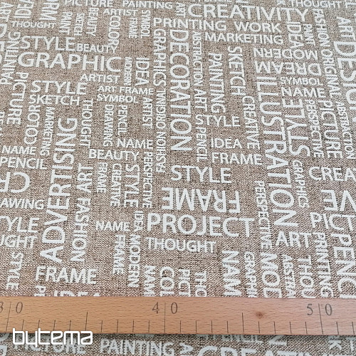 Dekorativna tkanina ART LETRAS