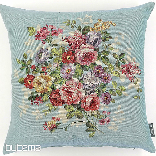 Navlaka za jastuk od goblena FLOWER BLUE
