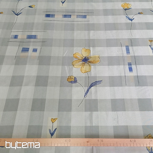 Sivo-zelena Voile zavjesa
