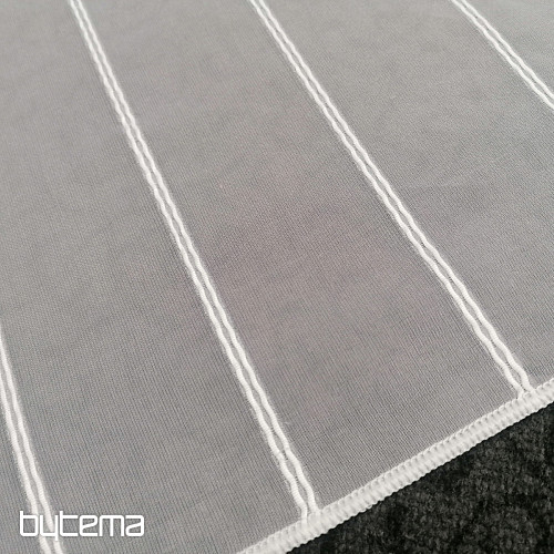 Bijela voile zavjesa na pruge 265 cm