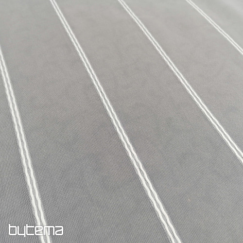 Bijela voile zavjesa na pruge 265 cm