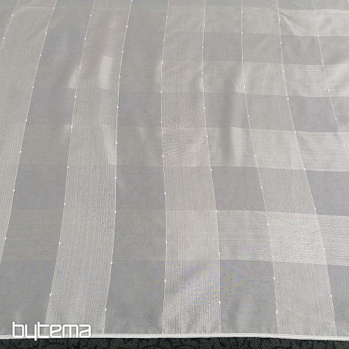 Voile zavjesa 5533 kocke bijela
