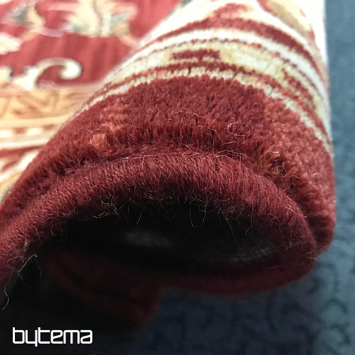 Luksuzni vuneni tepih PRAGUE crveni / bež