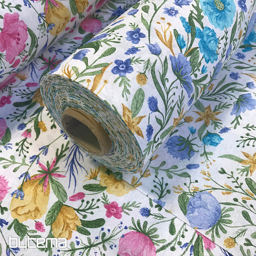 Dekorativna tkanina Flowers CLARA roza