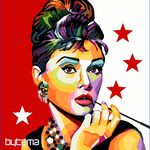 STRIPOVI Audrey Hepburn Navlaka za jastuk za goblene