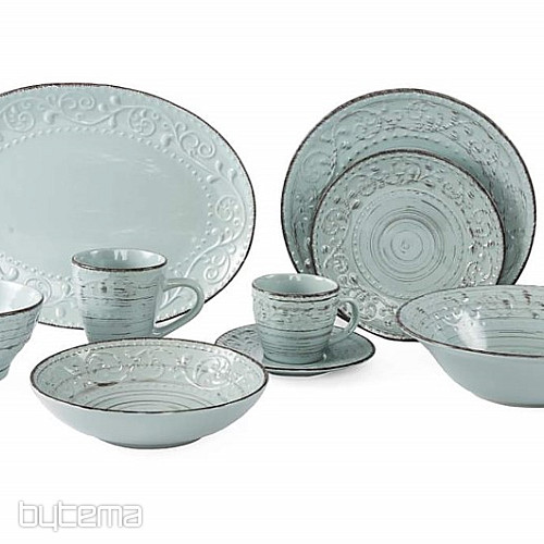 Plitki tanjur PLAVI RELJEF 21X2 CM