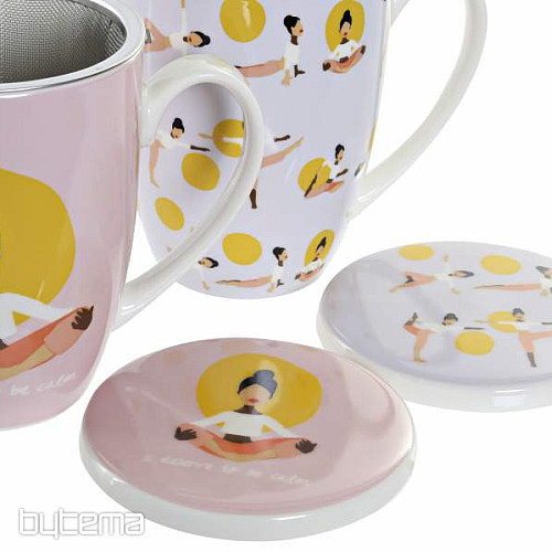 Set za čaj s cjedilom Joga 325 ml