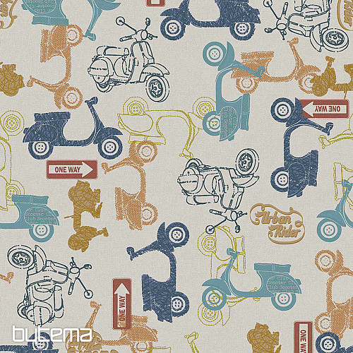Dekorativna tkanina za VESPA skutere, digitalni tisak